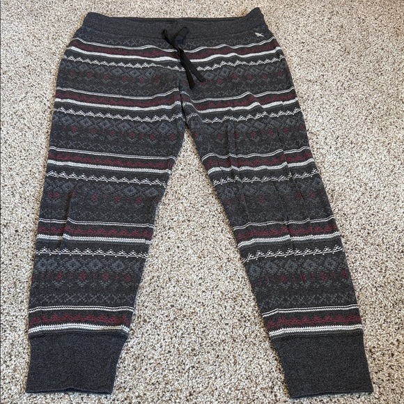 Eddie Bauer Other - Eddie Bauer Charcoal Fair isle Sleep Pants, Medium, EUC